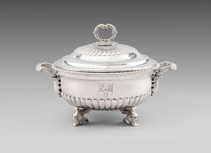 A Half-Fluted Soup Tureen